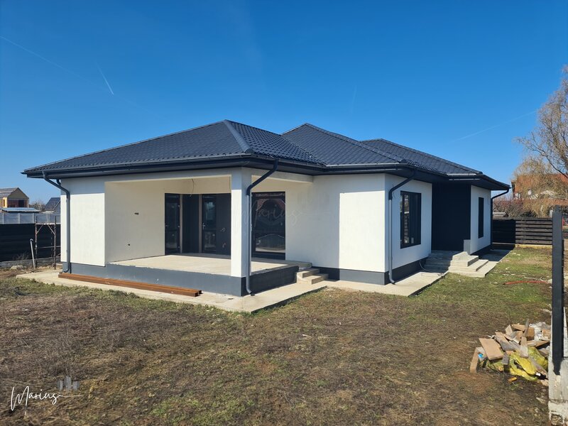Ghermanesti casa noua parter, 142 mp utili, teren 750 mp exterior finalizat